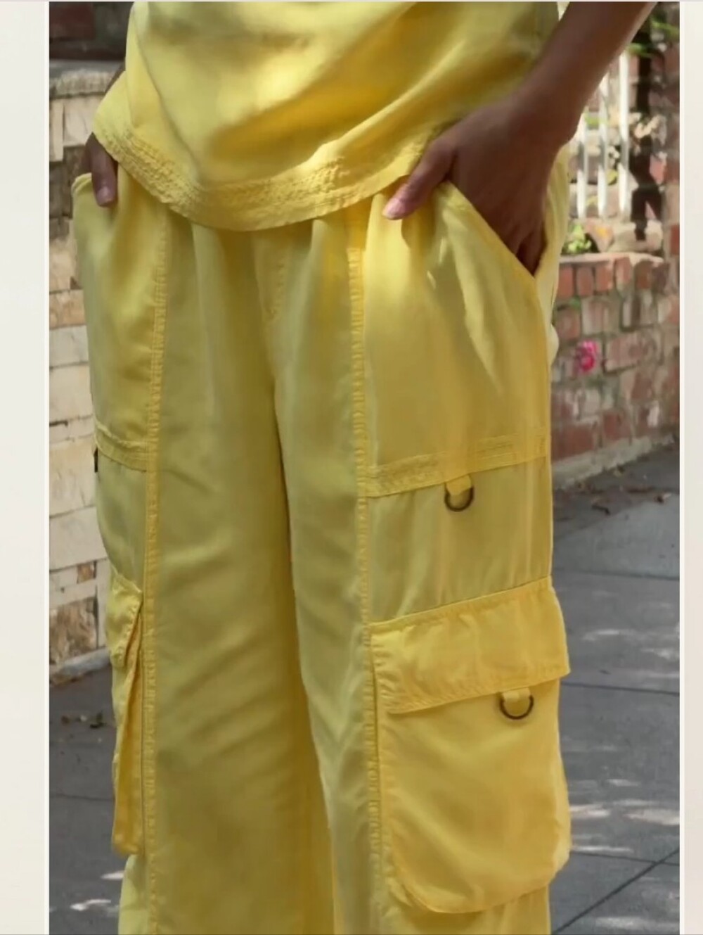 XCVI Yellow Cargo Pants